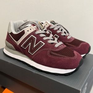 New balance 574 burgundy color